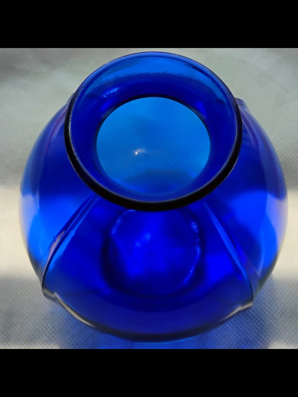 Cobalt Blue Glass Vases - Beehive Pair & Globe Vase Trio